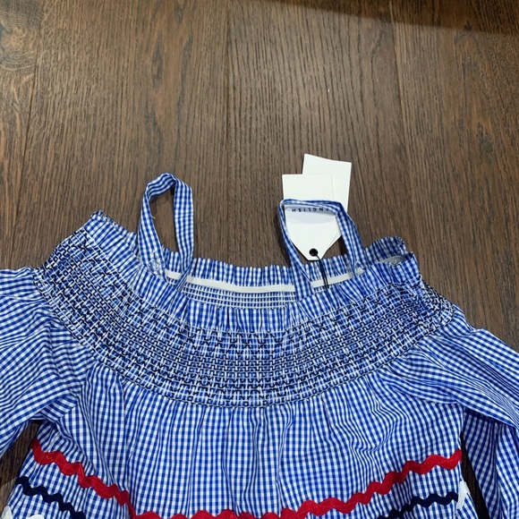 BNWT womens dress knit white blue red size small - Picture 2 of 4